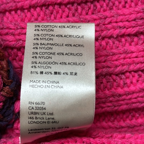 Free People Argyle Smile Cardigan Women XS Oversized Cozy Cable Knit Argyle Soft - Picture 11 of 13